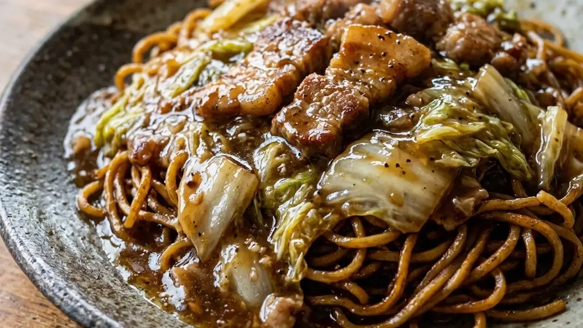 やみつき二目焼きそば