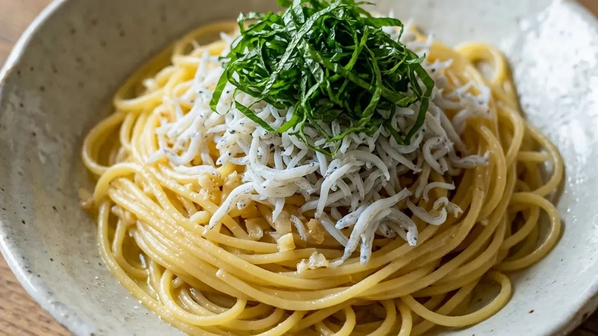 間違いないしらすの大葉パスタ