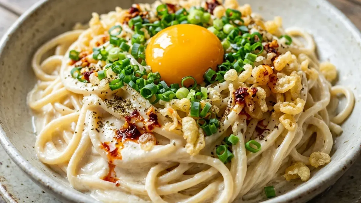 カミナリどうふパスタ