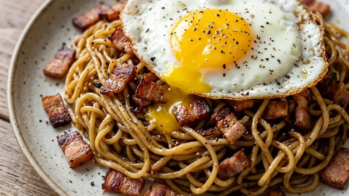 カリカリベーコン塩焼きそば