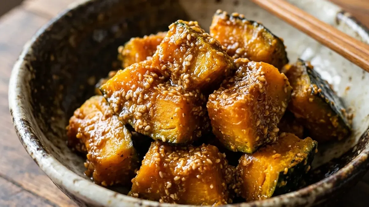 レンチンだけ！かぼちゃのごまあえ
