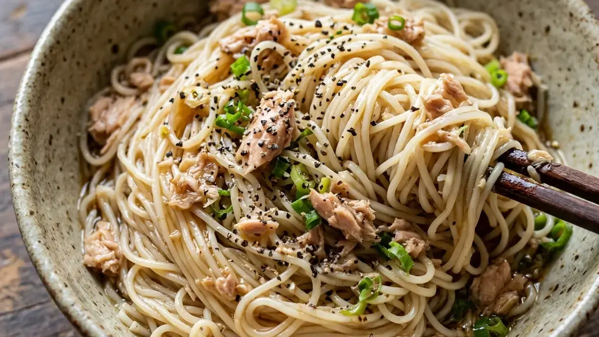 まぜるだけ！レモンツナそうめん