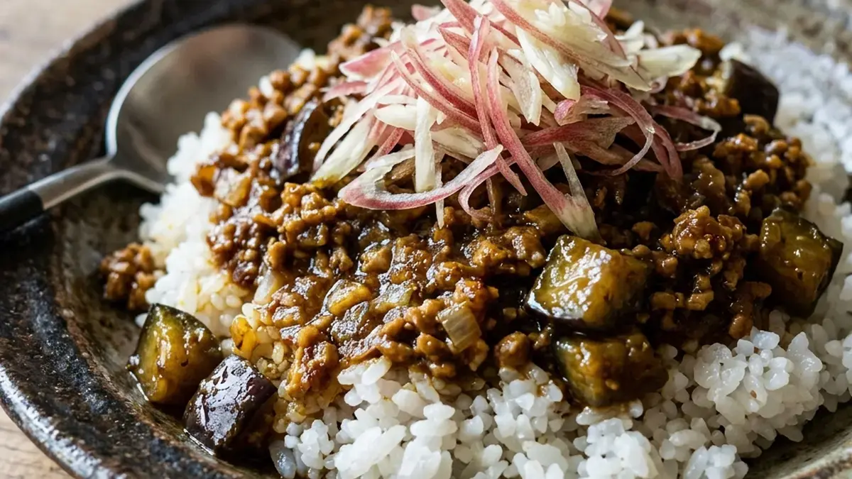 みょうが好きのための和風ドライカレー