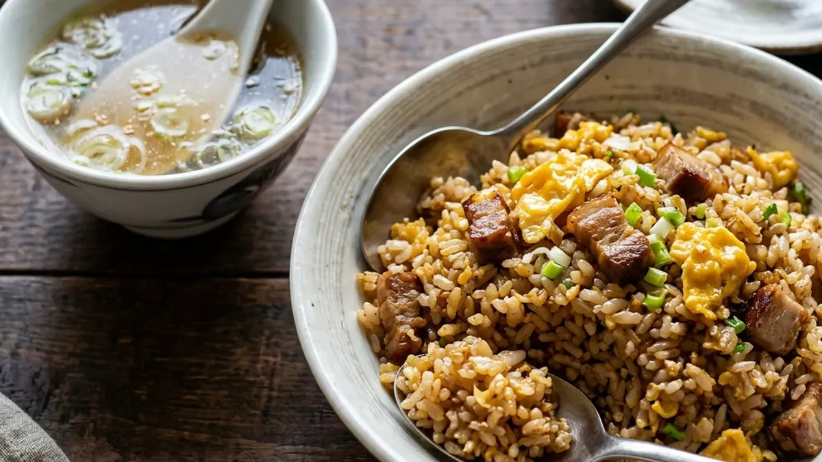 白だしで作る町中華スープ炒飯