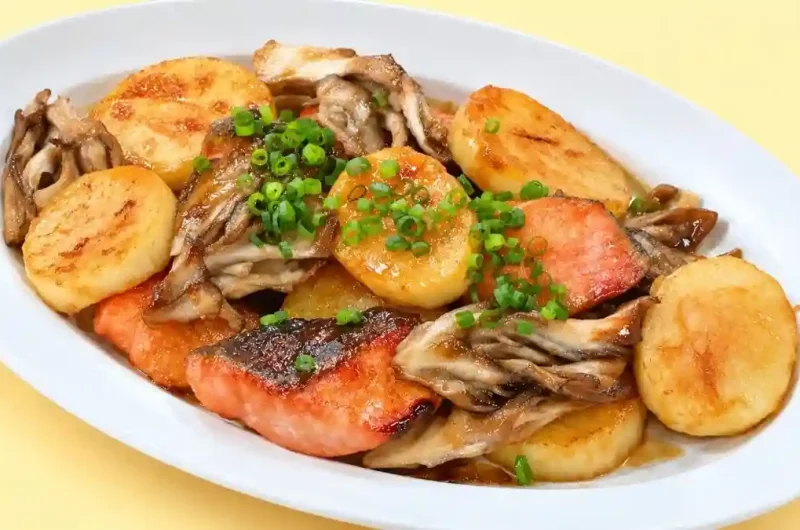 【あさイチ】さけ・長芋・まいたけのにんにくバターじょうゆのレシピ 吉田愛さんみんなゴハンだよ