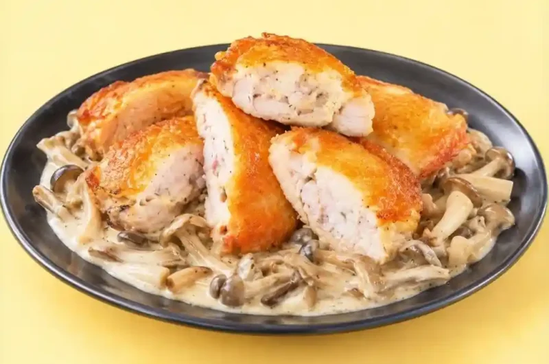 【沸騰ワード】鶏肉のアンチョビご飯詰めキノコクリームソースのレシピ 志麻さん古民家料理