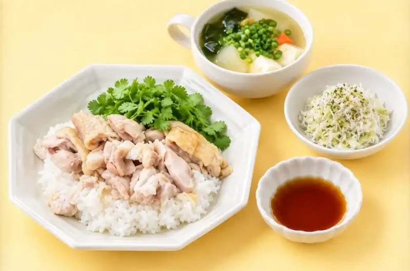 【あさイチ】ゆで鶏で3品！アジアンチキンライス・しらすのポテサラ・うまみたっぷりスープのレシピ 黄川田としえさん